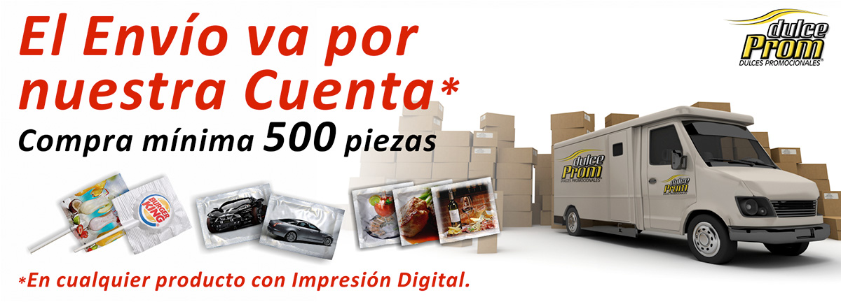 Dulces promocionales envío gratis