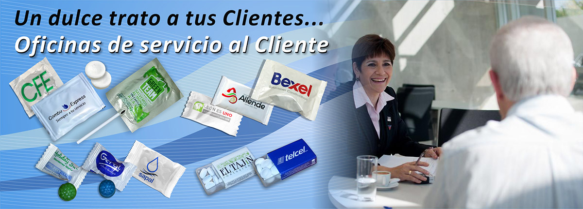 Dulces publicitarios para tu negocio y oficinas.