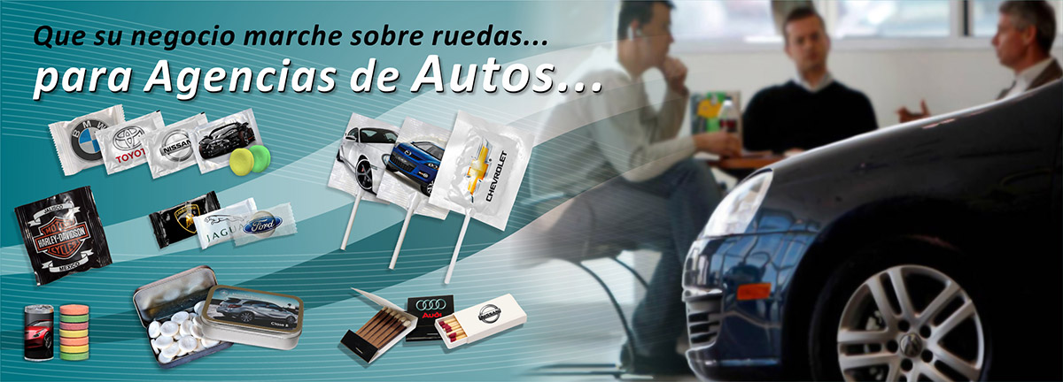 Dulces publicitarios para agencias.