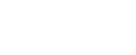 Horarios de atención
